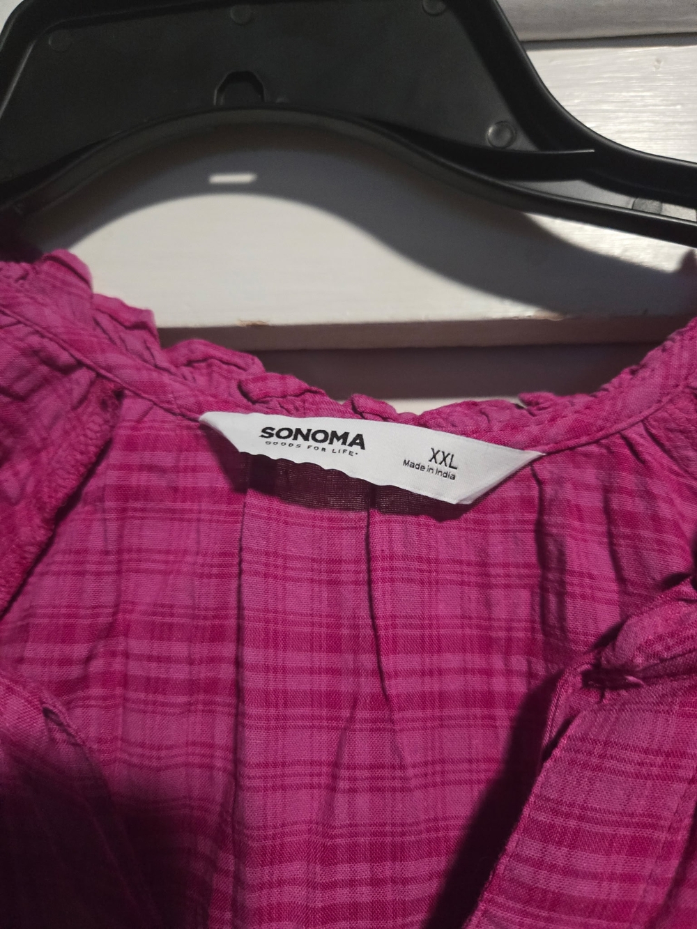 NWT Sonoma Fuchsia Tiered Peasant Dress Size XXL - Picture 2 of 6